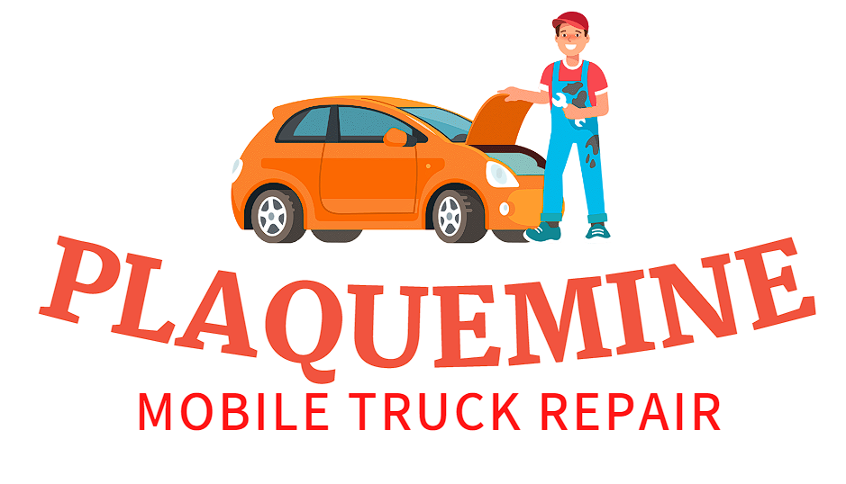 this image shows plaquemine mobile truck repair logo